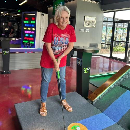 Indoor putt putt at Putter Up