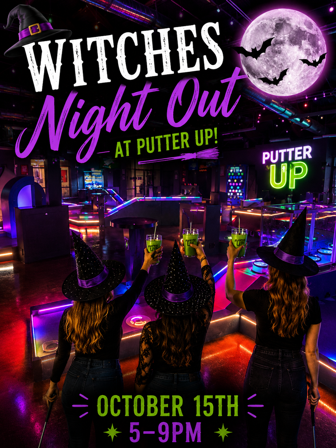 Witches Night Out at putter up in Pelham, AL on October 15th 2026 5:00-9:00pm